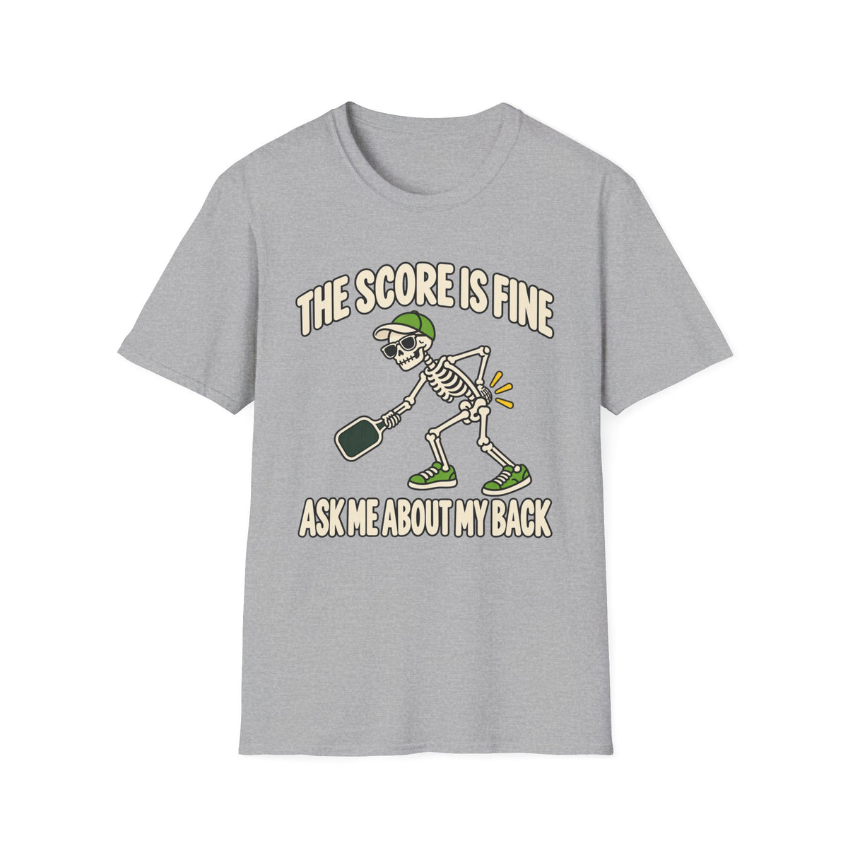 The score is fine, ask me about my back T-shirt