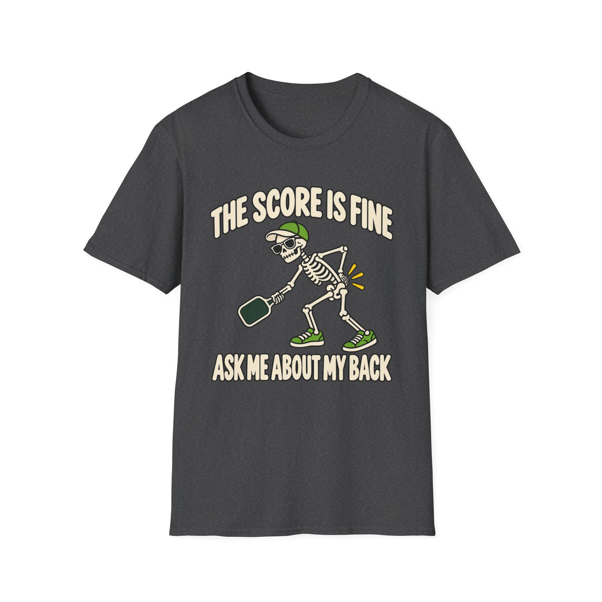 The score is fine, ask me about my back T-shirt