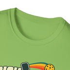 Pickleball with a player T-shirt