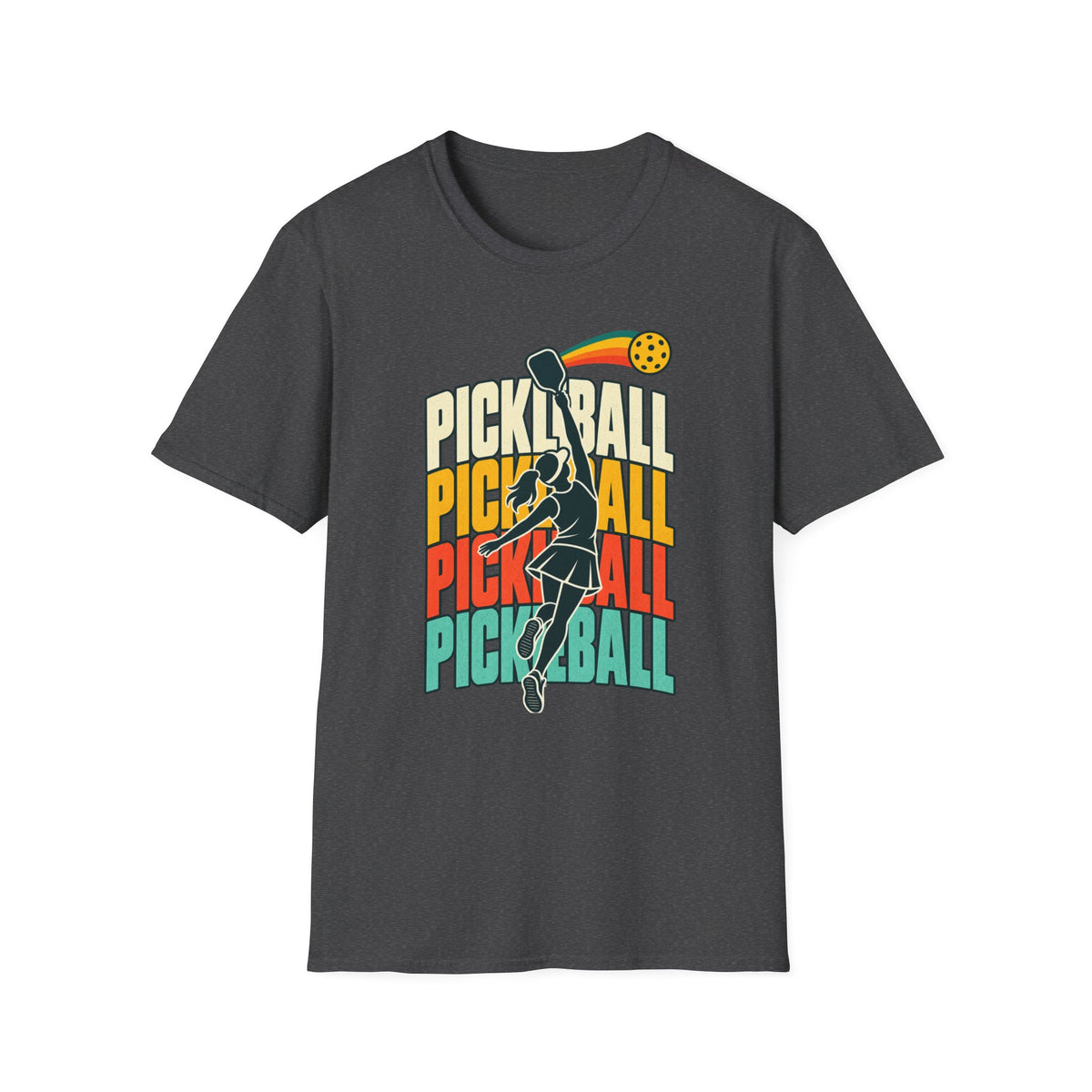 Pickleball with a player T-shirt