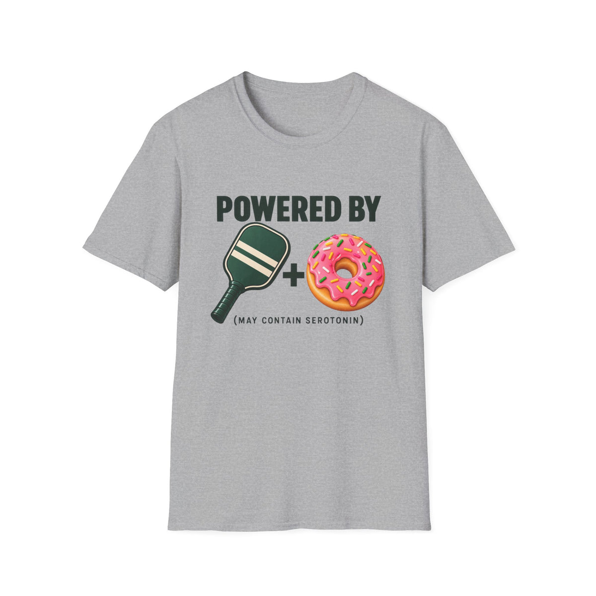 Powered by paddle and donuts T-shirt