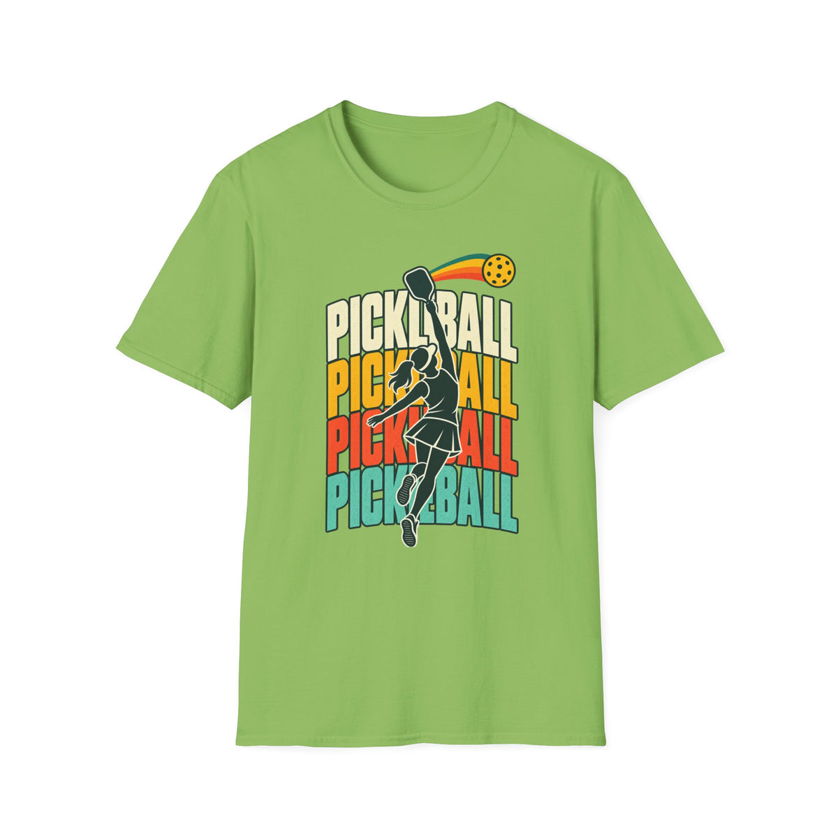 Pickleball with a player T-shirt