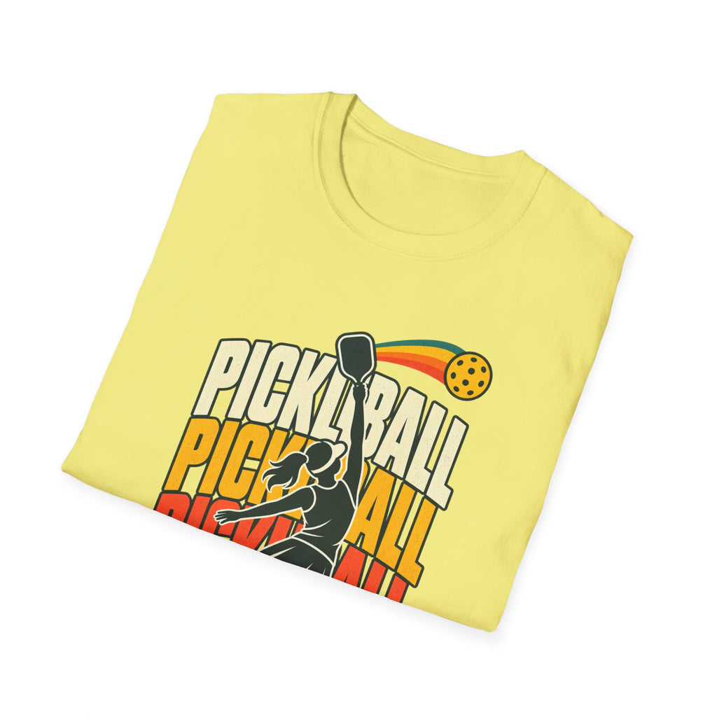 Pickleball with a player T-shirt