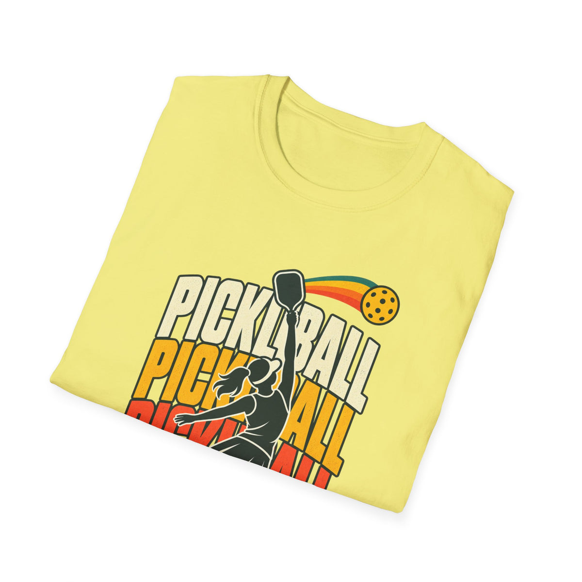 Pickleball with a player T-shirt