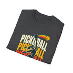 Pickleball with a player T-shirt