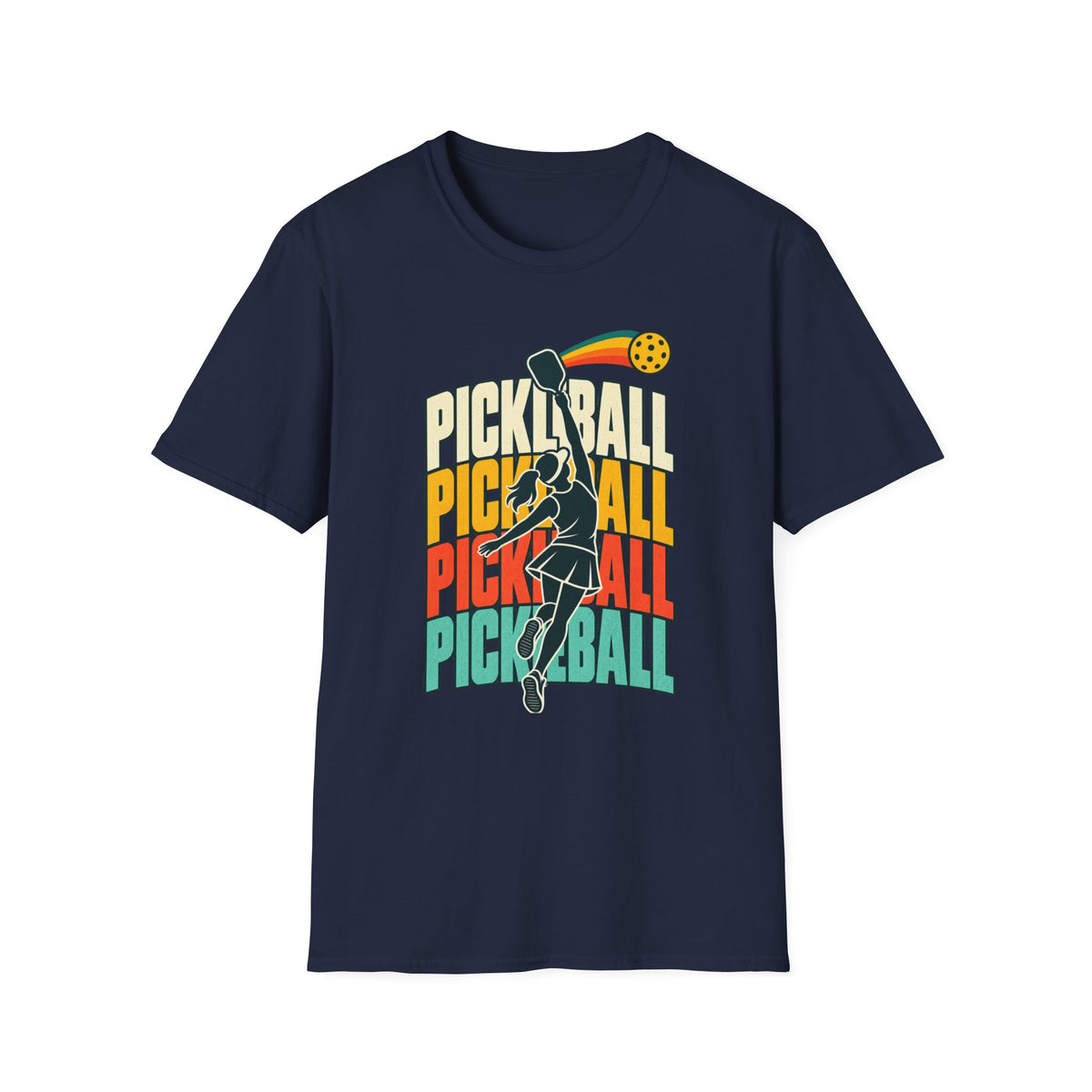 Pickleball with a player T-shirt