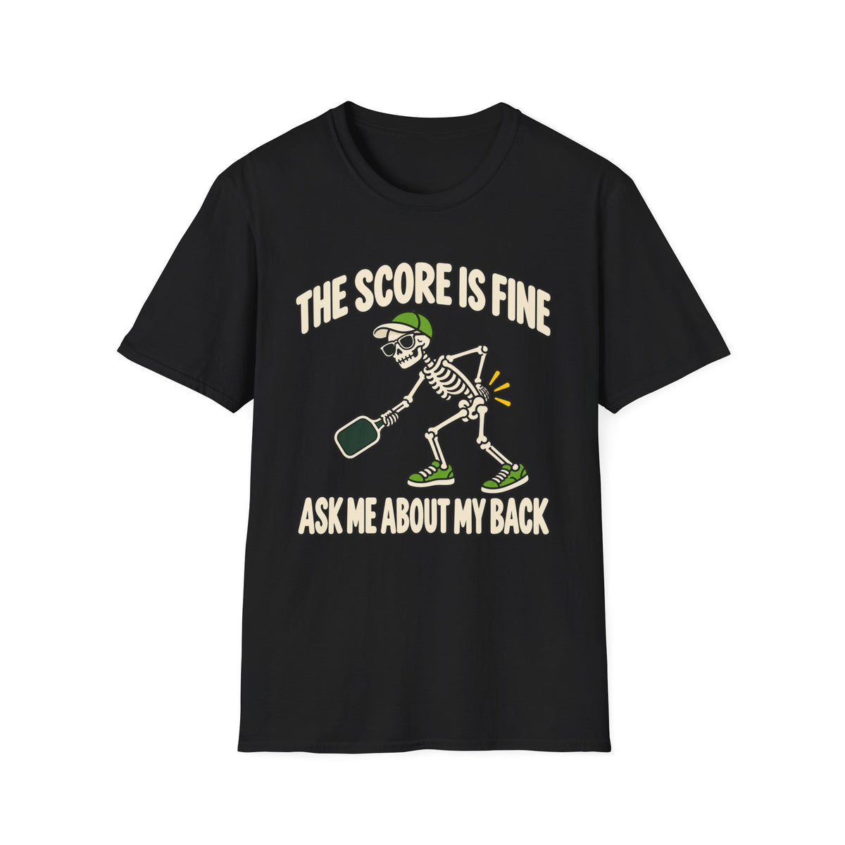 The score is fine, ask me about my back T-shirt
