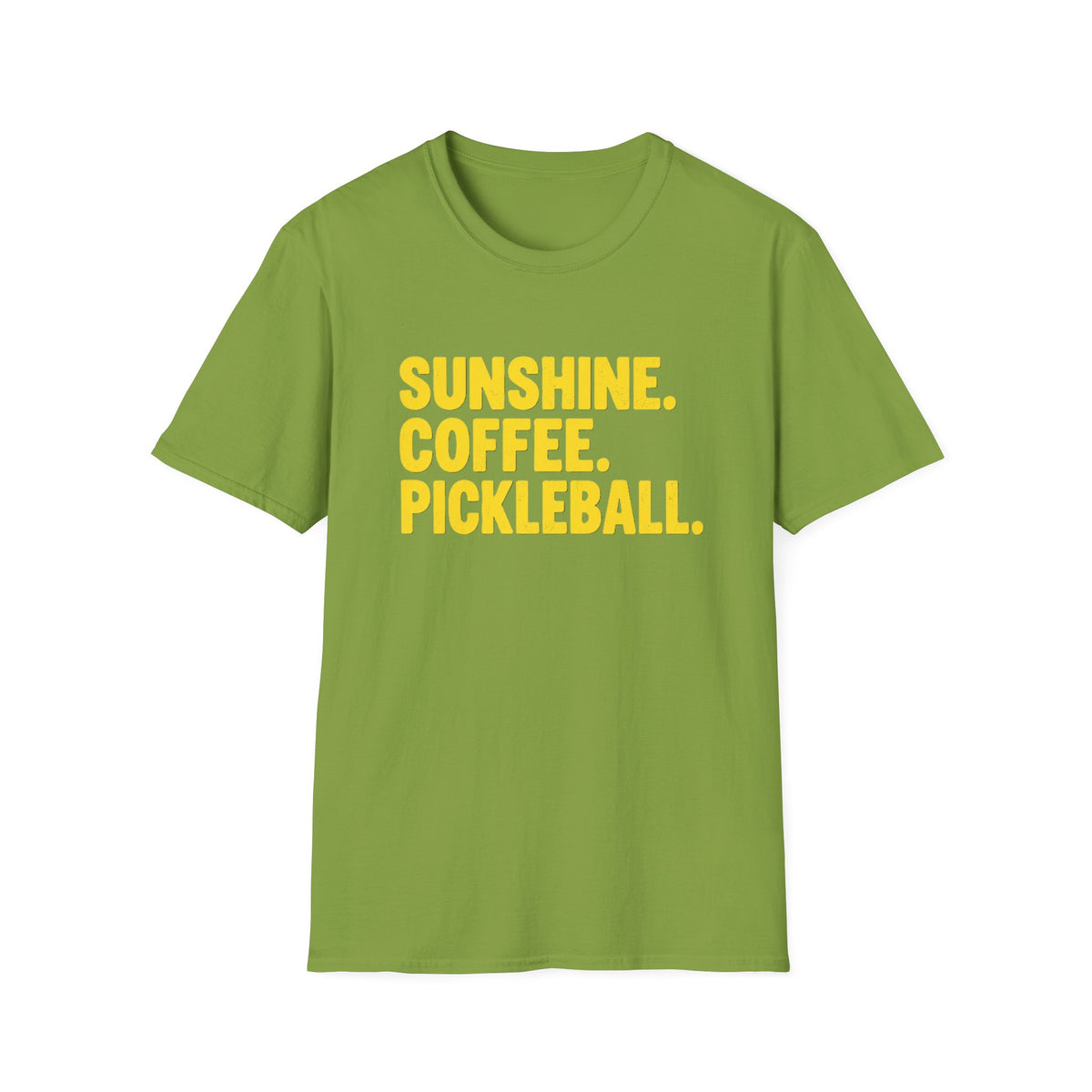 Sunshine, coffee, pickleball T-shirt