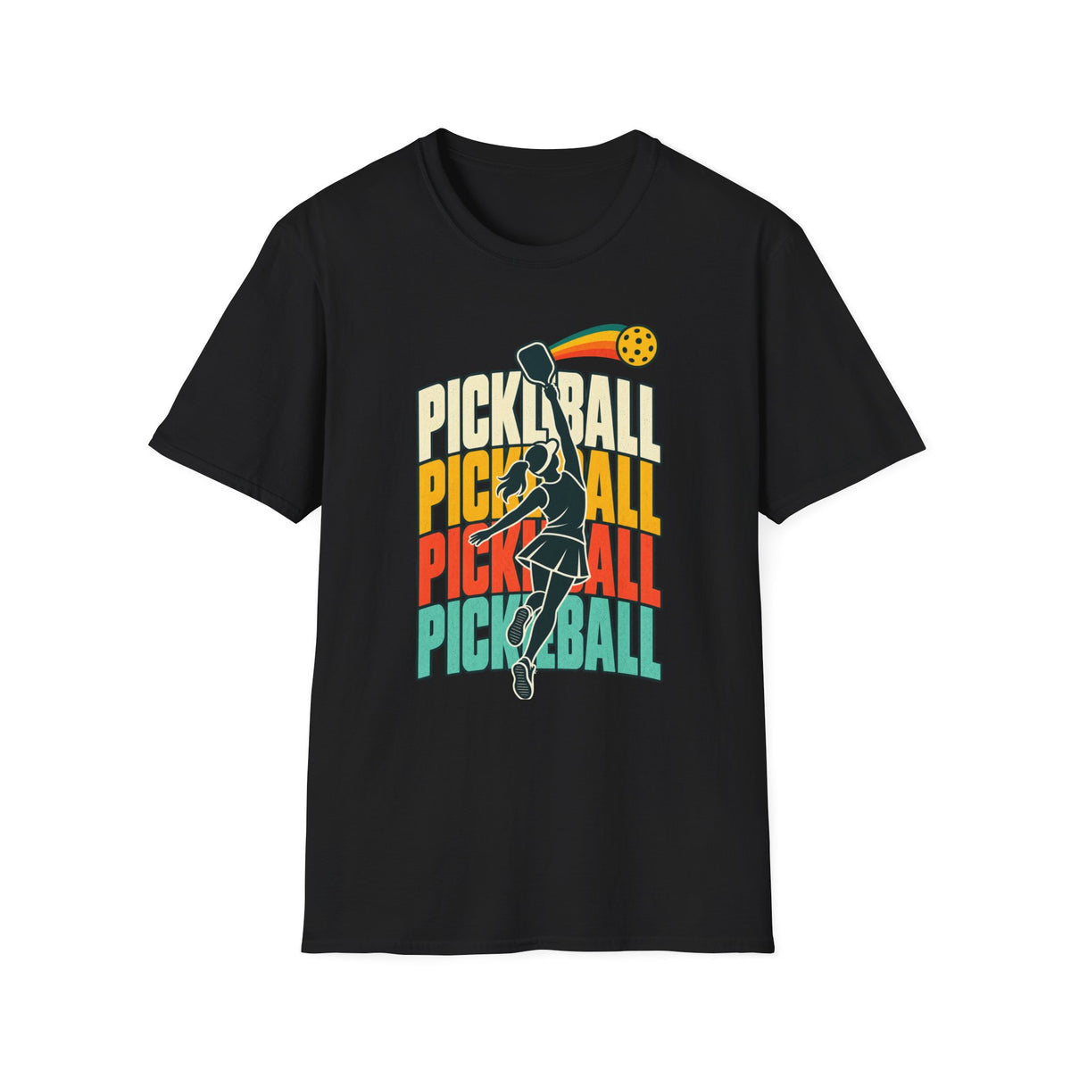 Pickleball with a player T-shirt