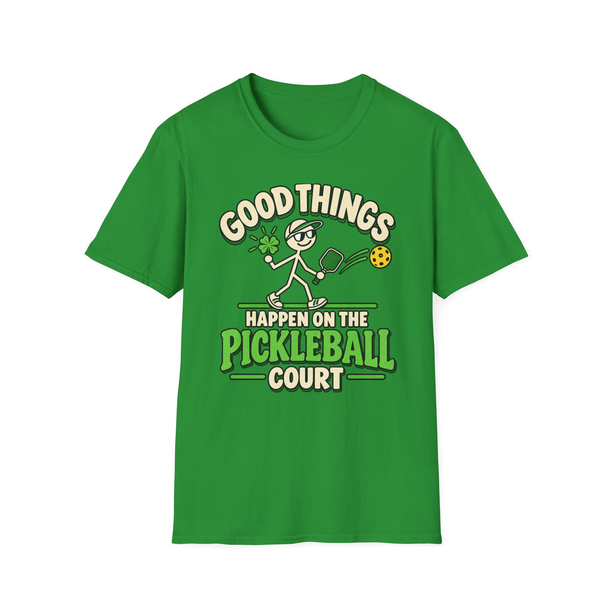 Good Things Happen on the Pickleball Court T-shirt