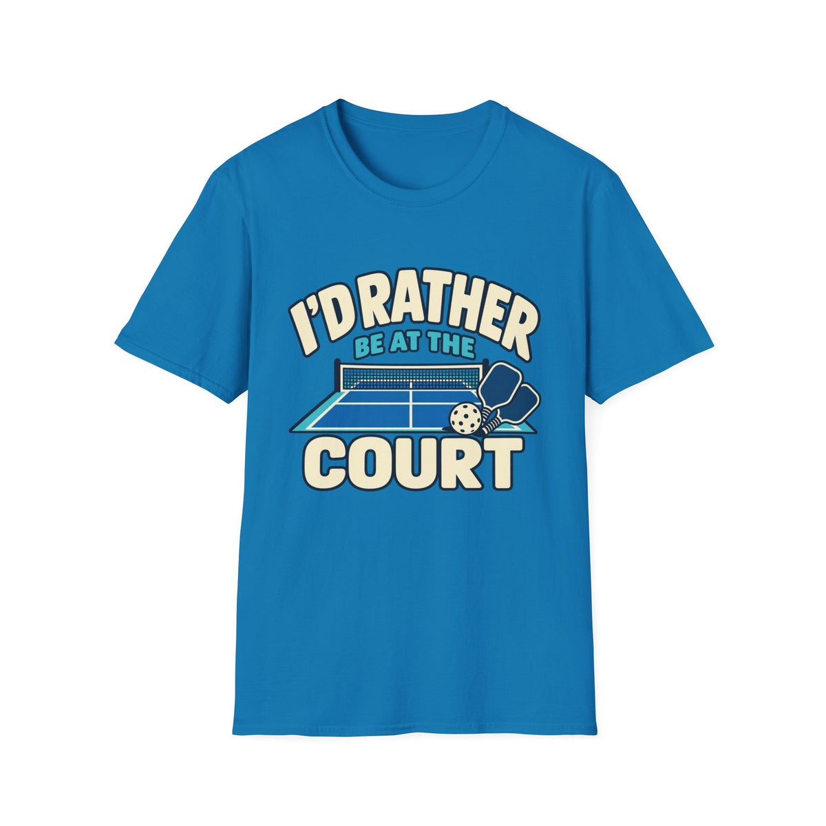 I'd rather be at the court T-shirt