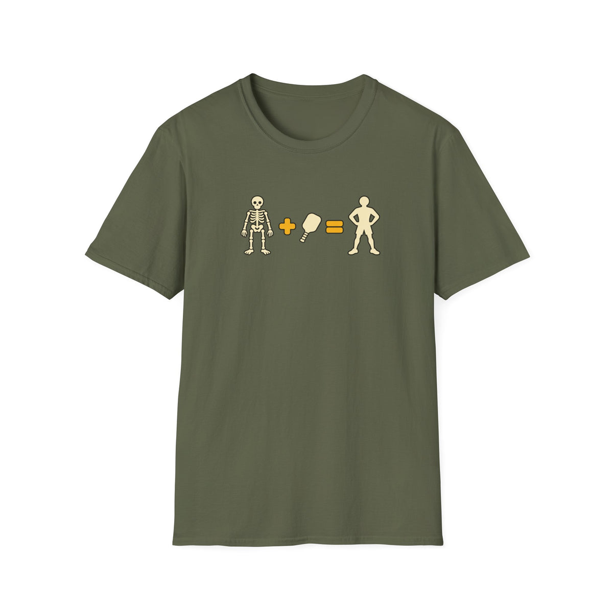 Skeleton and paddle T-shirt