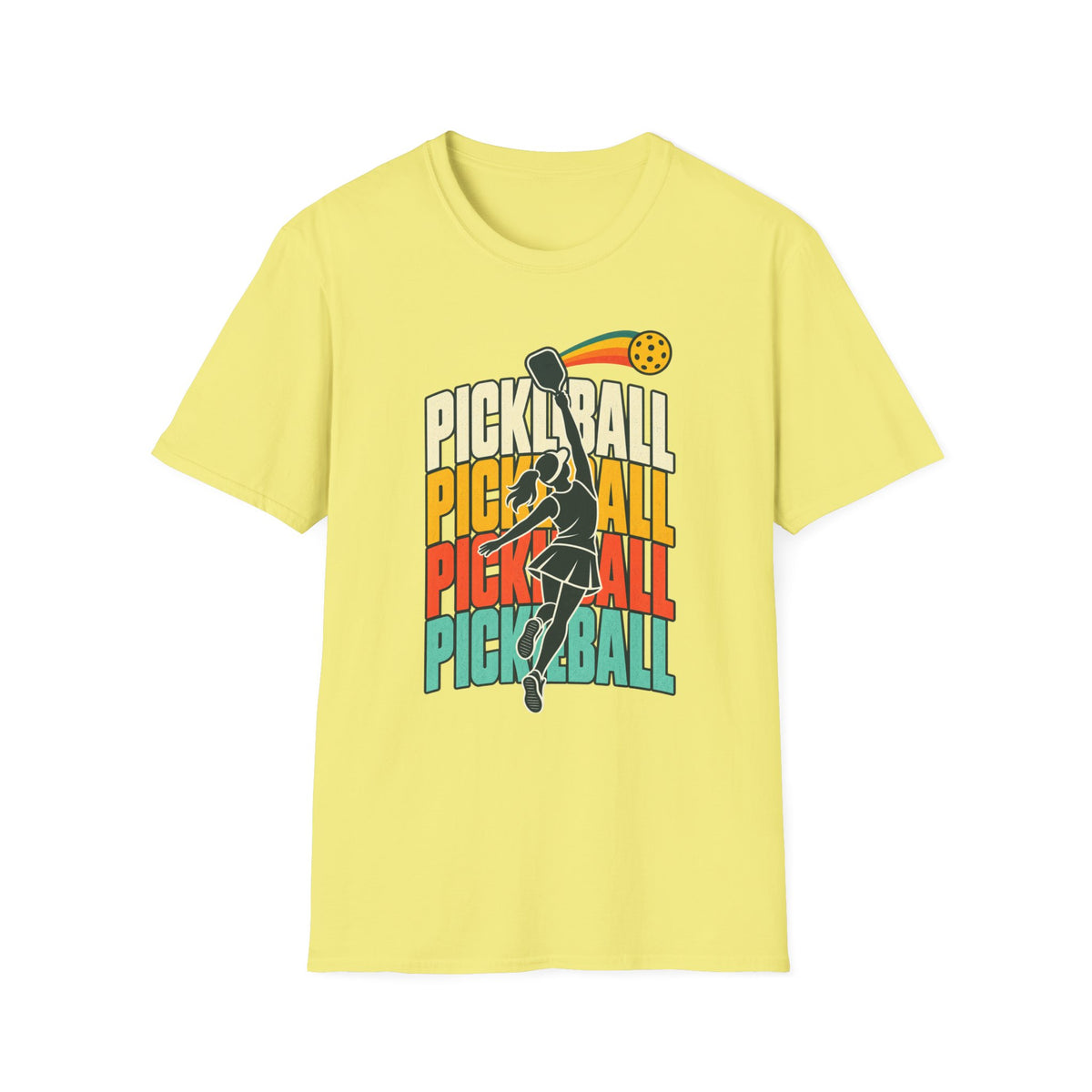 Pickleball with a player T-shirt