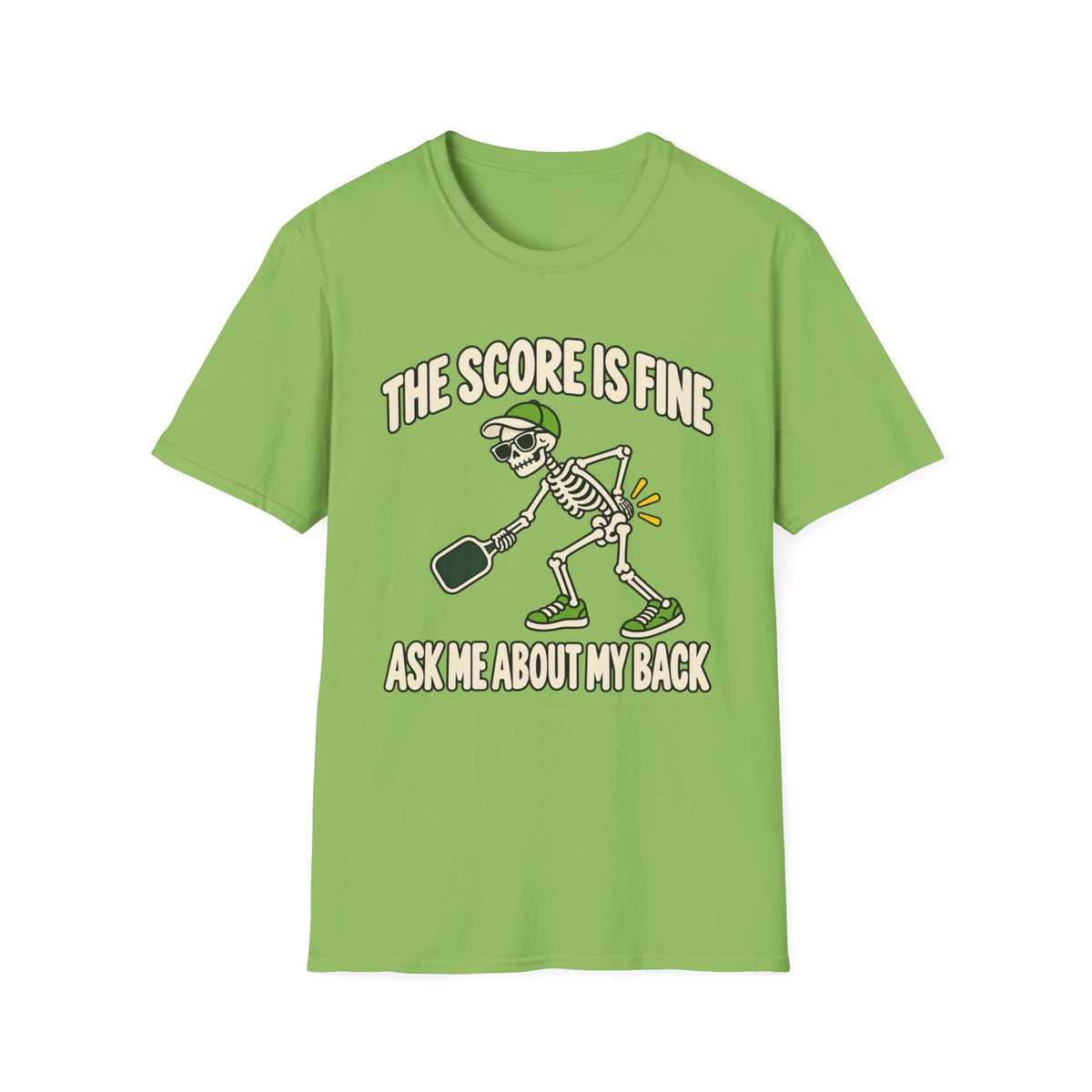The score is fine, ask me about my back T-shirt