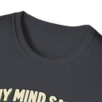 My mind says tournament T-shirt