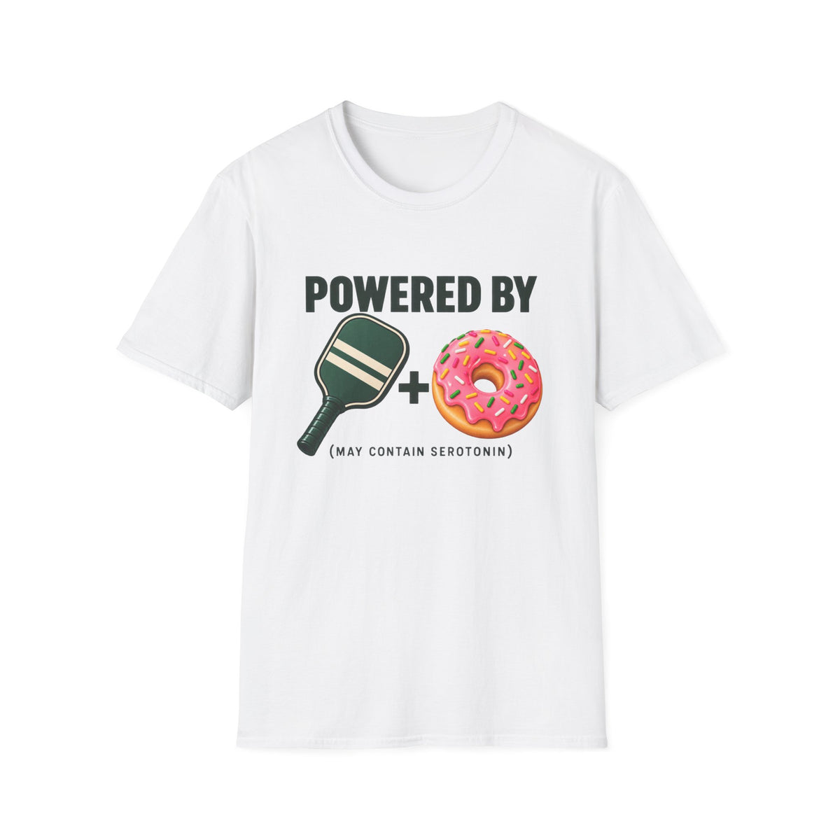 Powered by paddle and donuts T-shirt