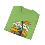 Pickleball with a player T-shirt