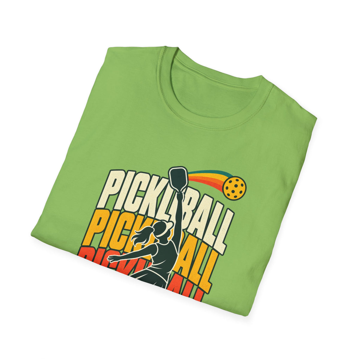 Pickleball with a player T-shirt