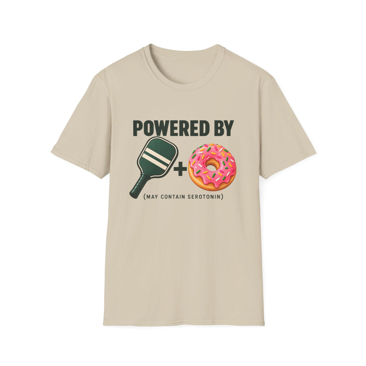 Powered by paddle and donuts T-shirt