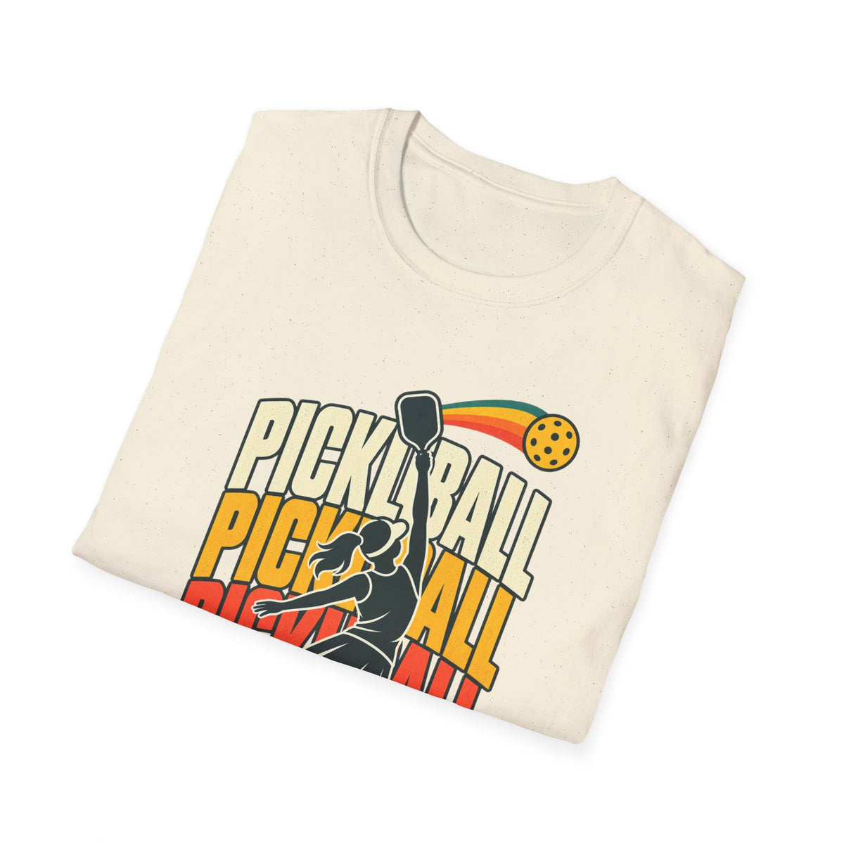 Pickleball with a player T-shirt