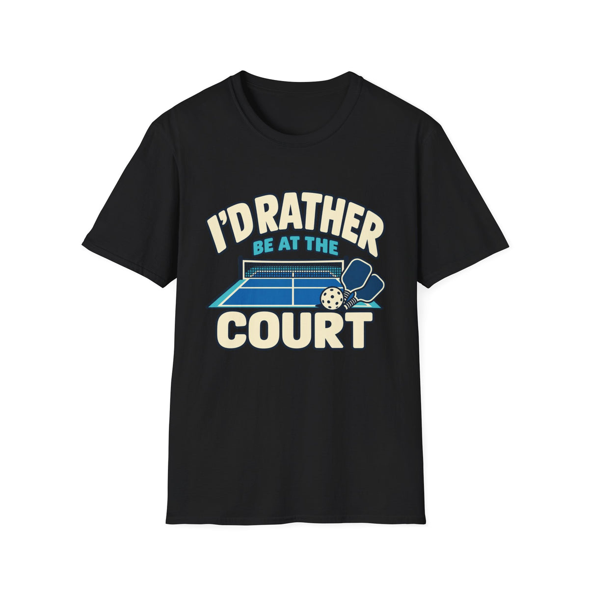 I'd rather be at the court T-shirt