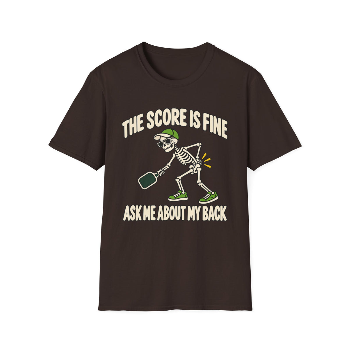 The score is fine, ask me about my back T-shirt