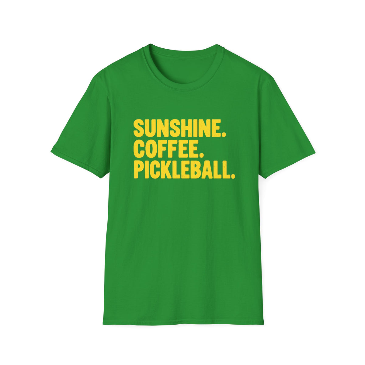 Sunshine, coffee, pickleball T-shirt