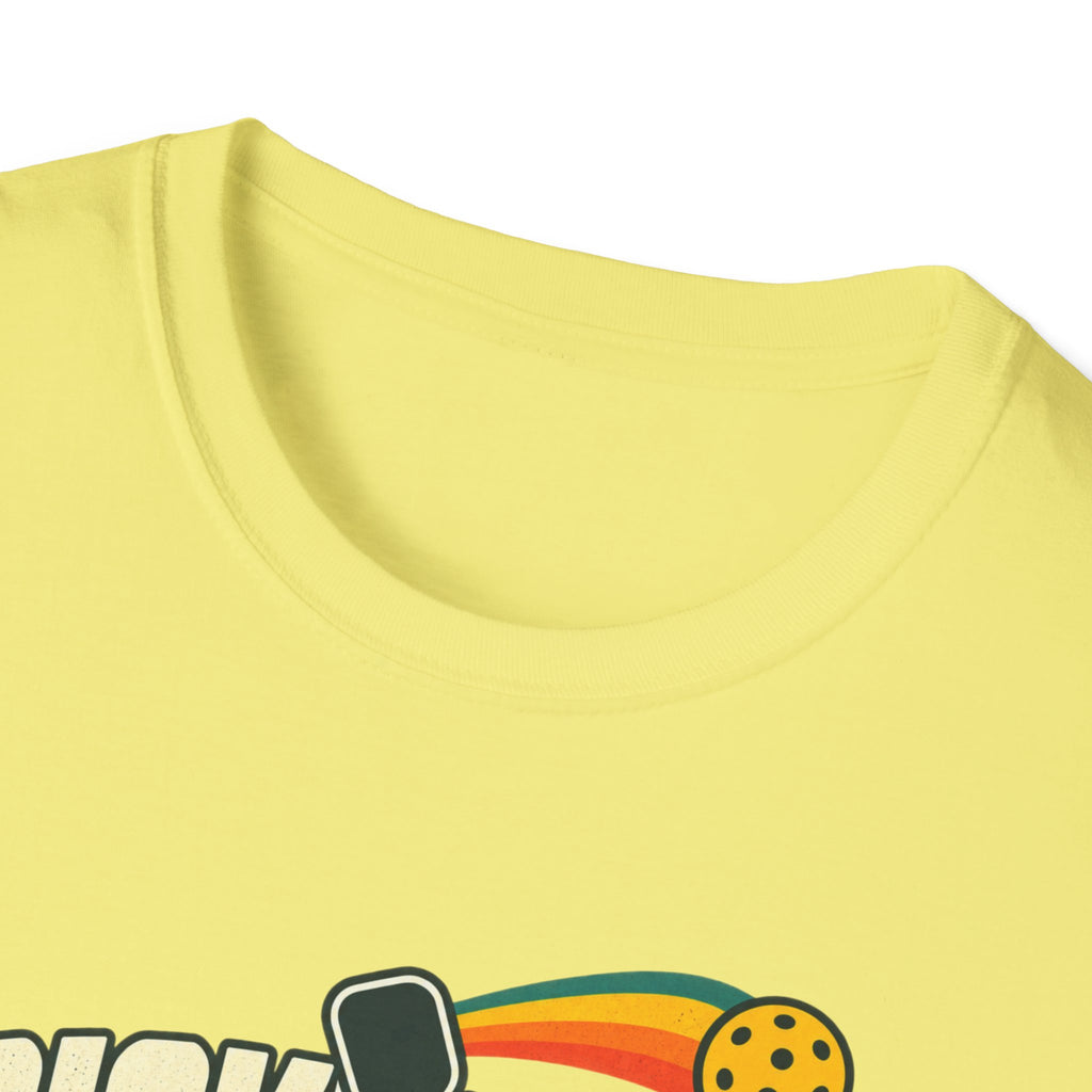 Pickleball with a player T-shirt
