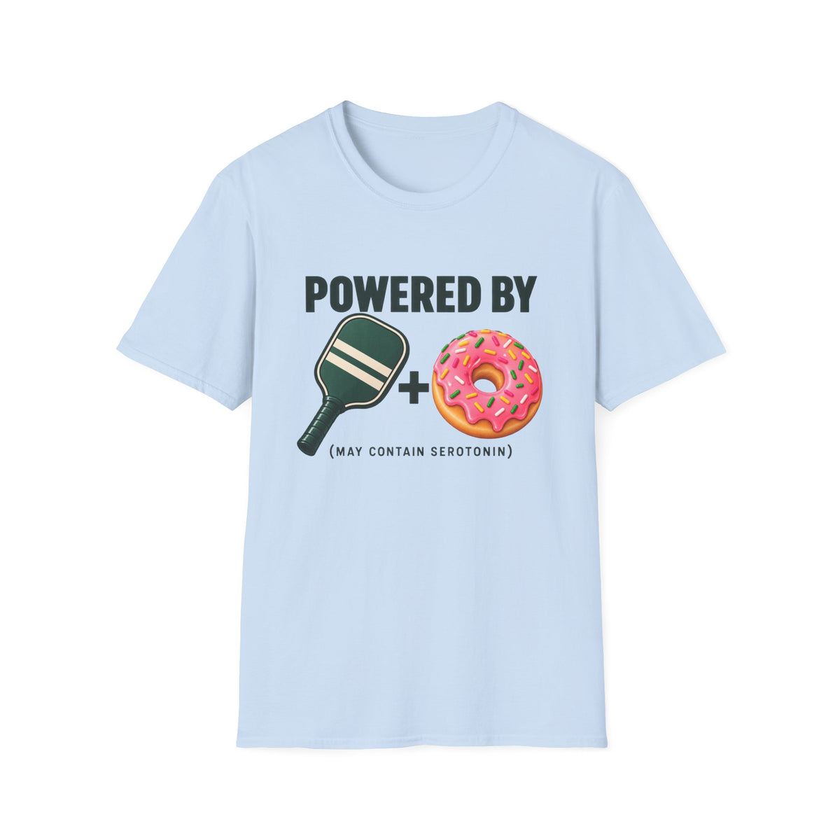 Powered by paddle and donuts T-shirt