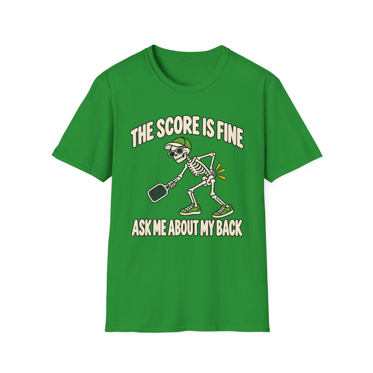 The score is fine, ask me about my back T-shirt